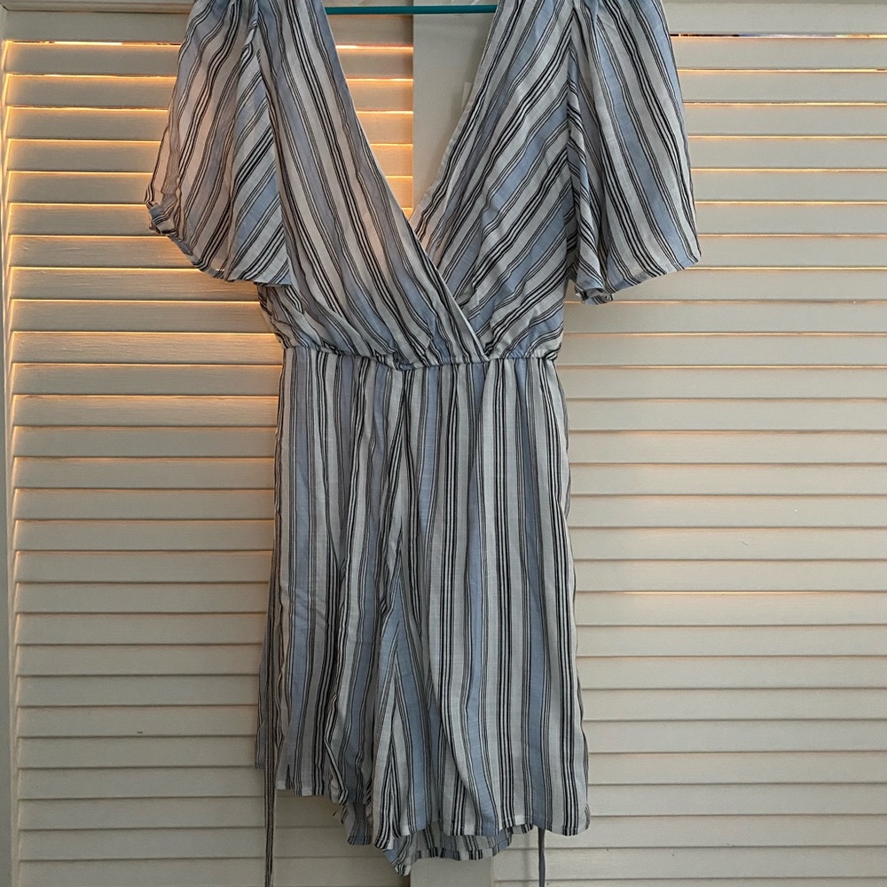 Striped romper